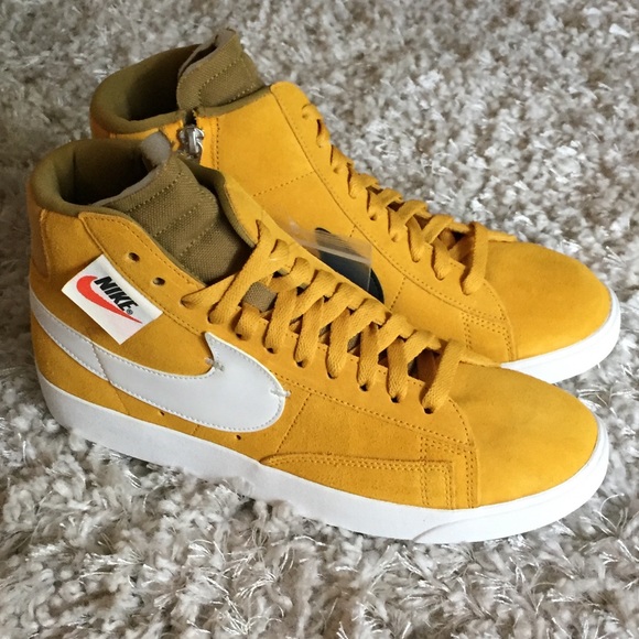 Nike Blazer Mid Rebel Yellow BQ4022-700 Pins 9 - Picture 4 of 8